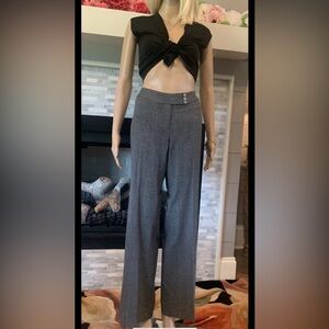 white house black market Legacy Modern Boot 8R black herringbone pants